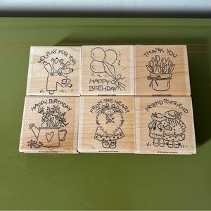 Vintage STAMPIN’ UP! Rubber Stamps